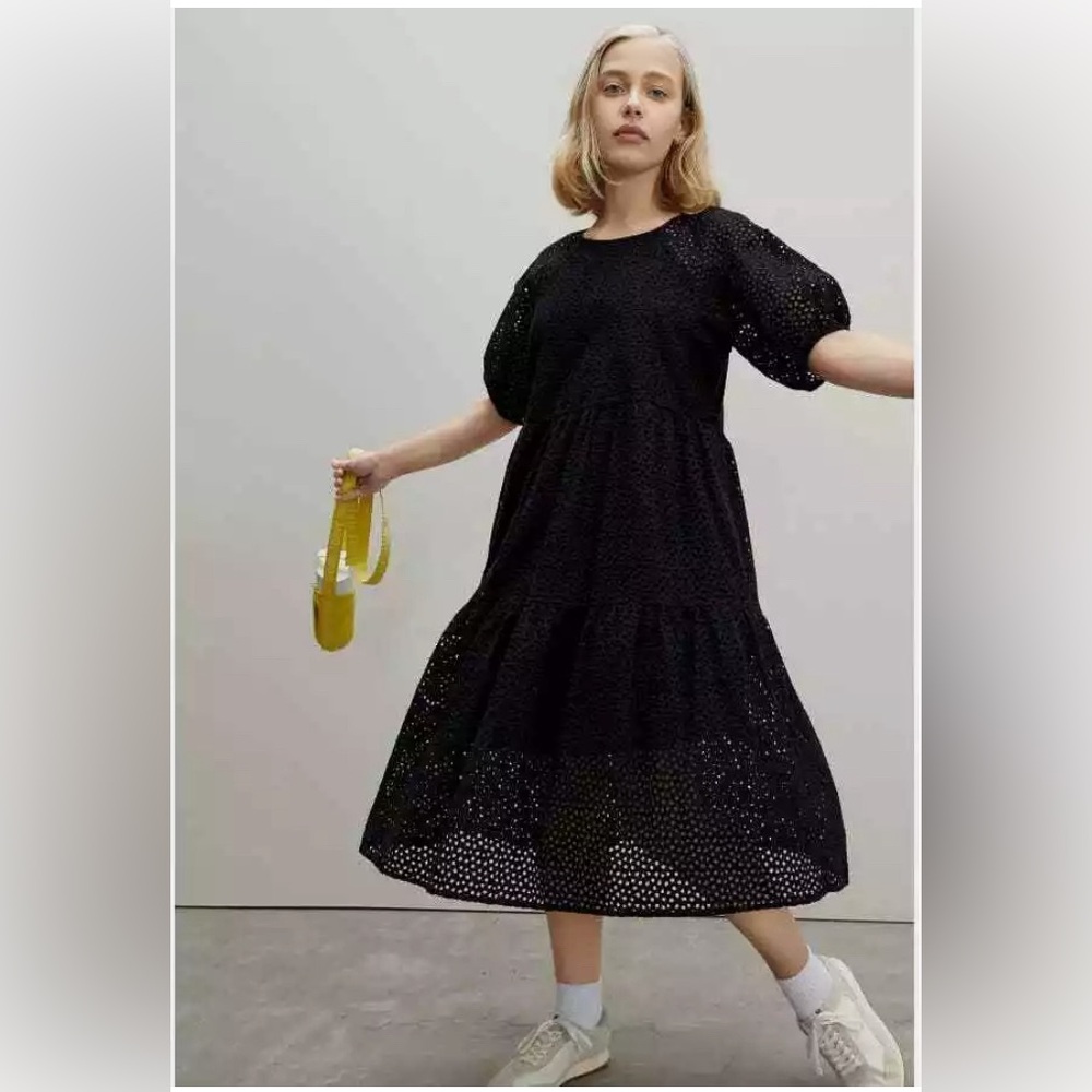 Everlane eyelet tiered dress S